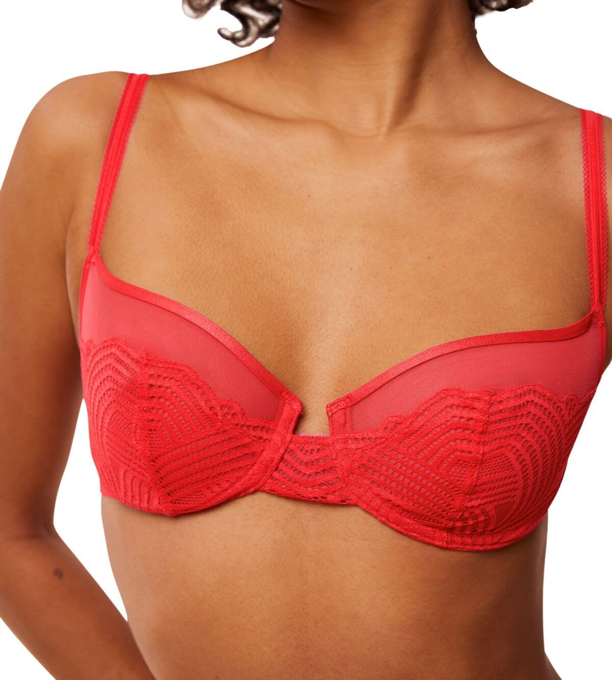 Triumph Delightful Spotlight W Bra for Women, red, 34D