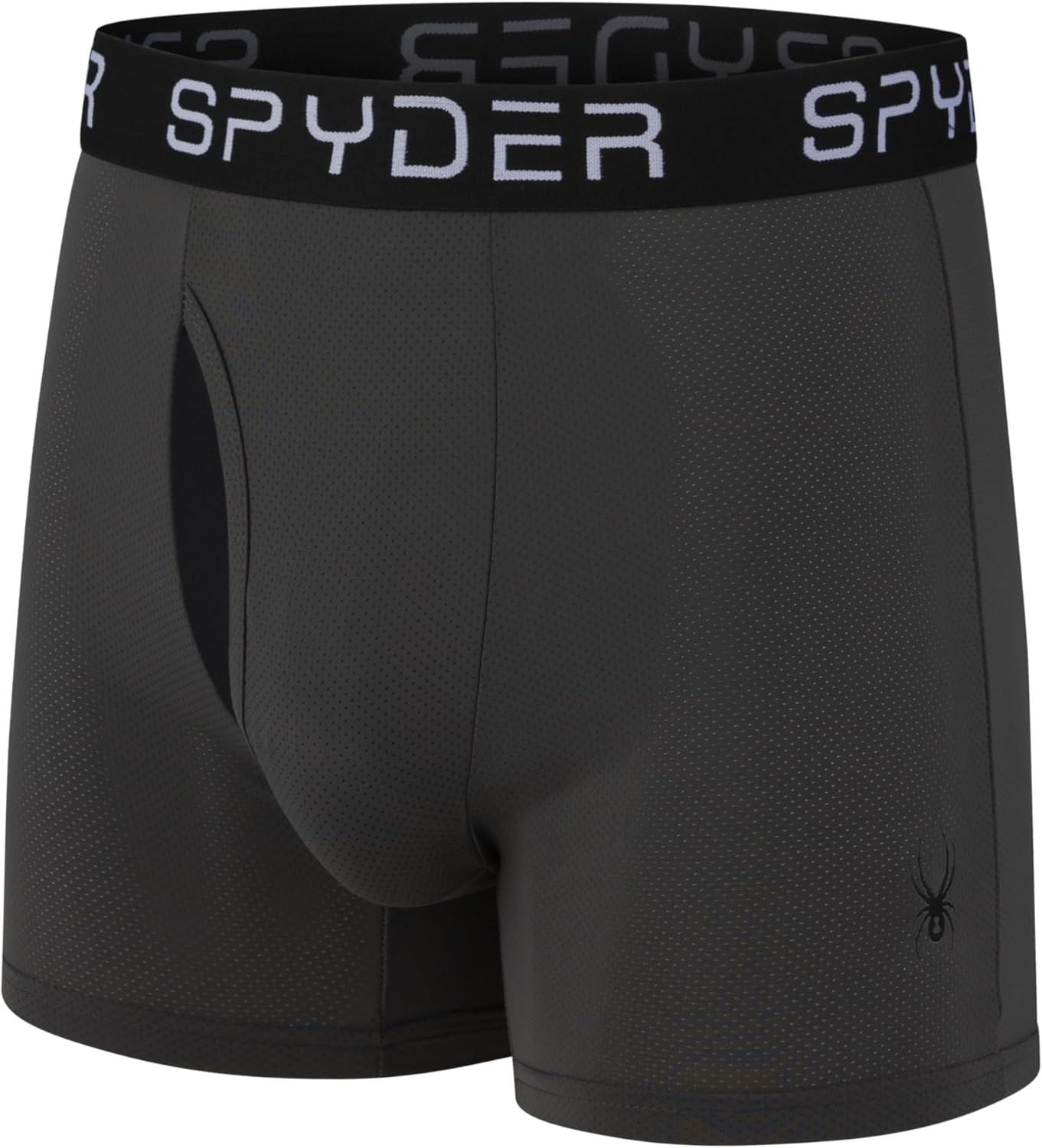 Spyder Mens Boxer Briefs Performance Nylon Mesh Sports Underwear With Fly Front - Image 4