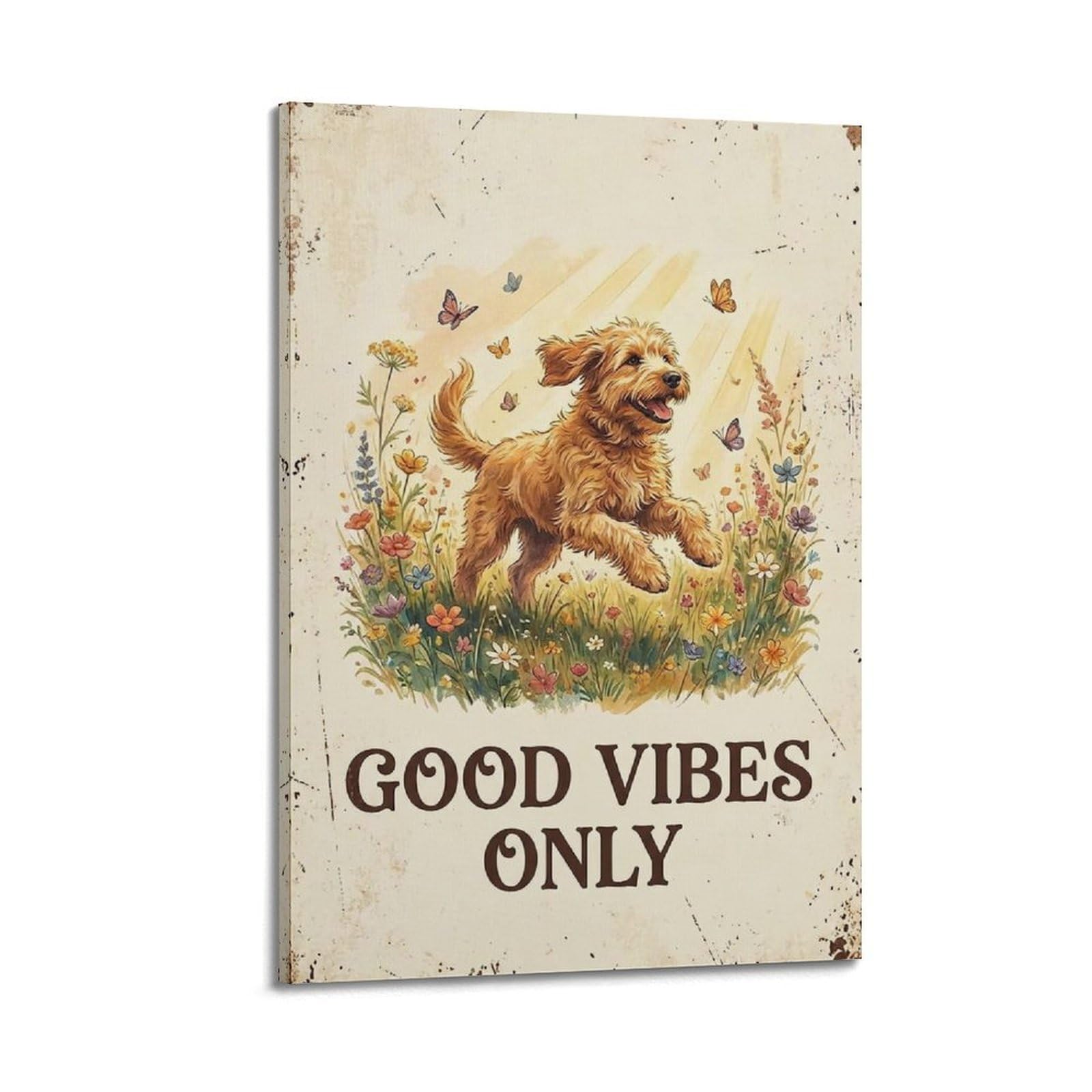 OKAHYS Positive Quote Vintage Poster Good Classic Country Modern Decorative Canvas Prints - Ideal Wall Art for Family, Man Cave, Game Room, Boys & Girls Bedroom 20x30inch