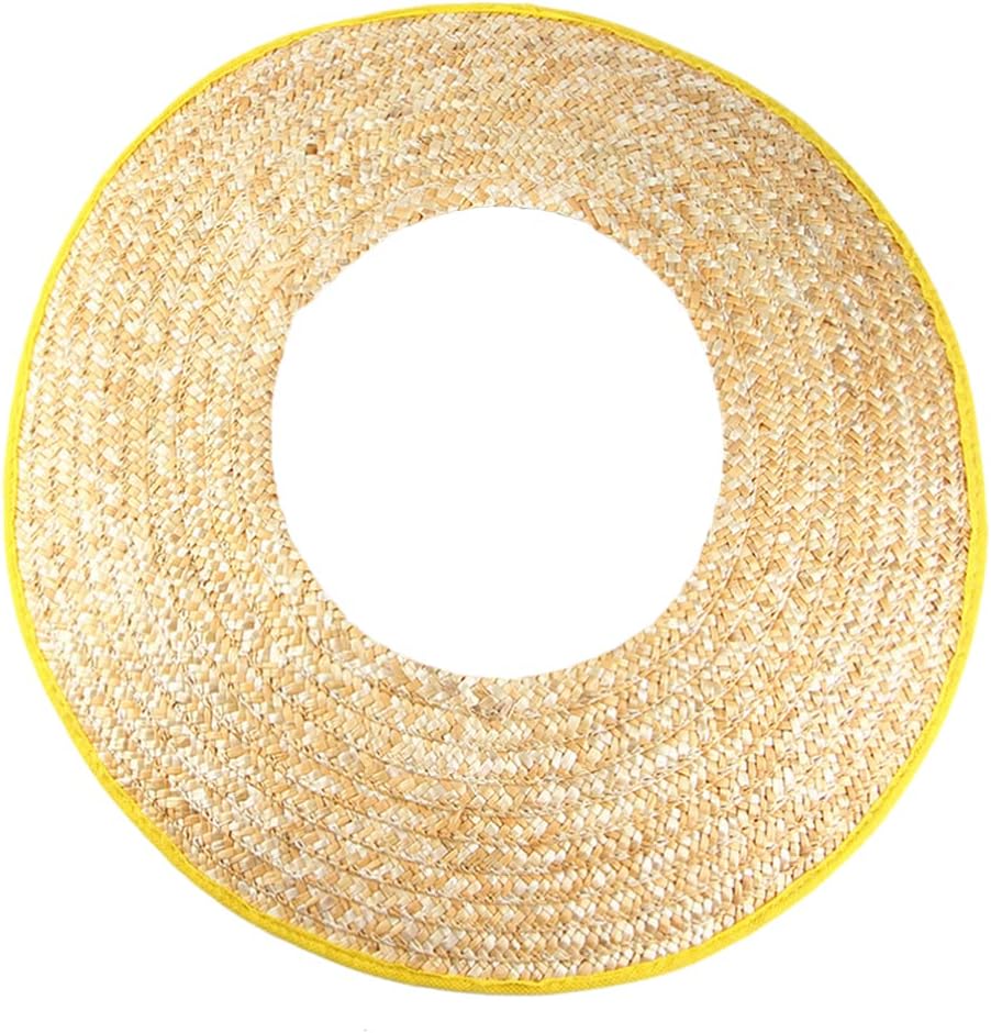 iplusmile Hard Hat Sun Shade Straw Visor Full Brim Breathable Sunshield for Outdoor Construction and Gardening Workers
