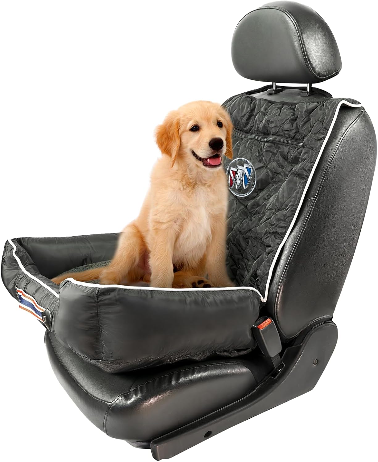 PetBed2GO, Buick, Black Pet Bed Cushion & Car Seat Cover, 26x20x6, 3.5 lbs