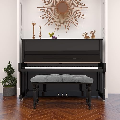 Miniatura 6 de ROFIELTY Cojín de banco de 36 pulgadas, cojín grueso antideslizante para banco de piano, cojines de asiento duraderos para exteriores e interiores