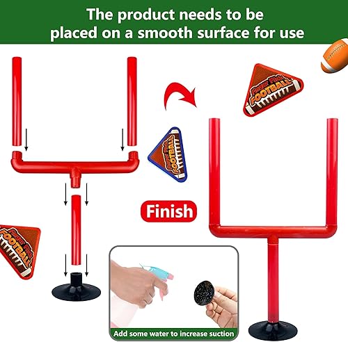 Miniatura 9 de 20 piezas de mini juegos de fútbol amarillo mini juegos de mesa con pelotas de fútbol de espuma, poste de portería y tarjetas, juguetes para los