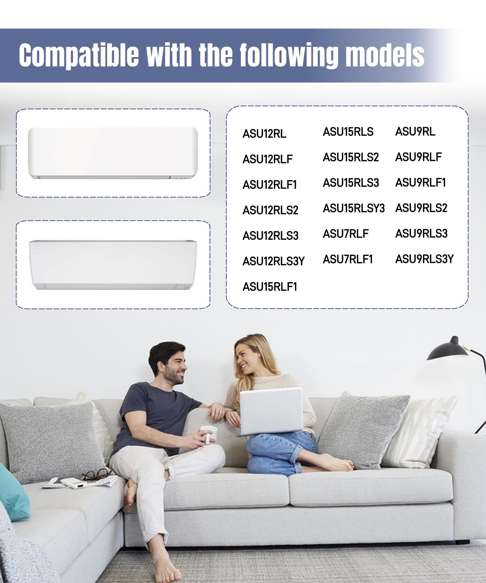 ULXIOM Mini-Split-Luftfilter - 4 Stück Für Fujitsu Klimaanlagen
