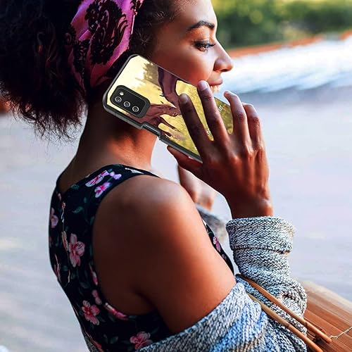 Miniatura 5 de BWOOLL Funda para teléfono Galaxy A03S, PC duro híbrido y silicona suave de doble capa a prueba de golpes funda de protección para Samsung Galaxy