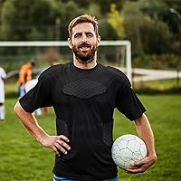 Vista 8 de Protector de costilla de fútbol Protector de pecho acolchado para béisbol fútbol baloncesto