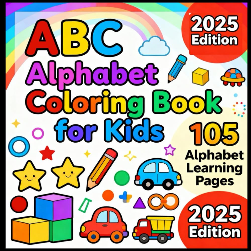 ABC Alphabet Coloring Book for Kids: Fun A-Z Letters & Pictures for Early Learning (ABC Smart Learning Series)