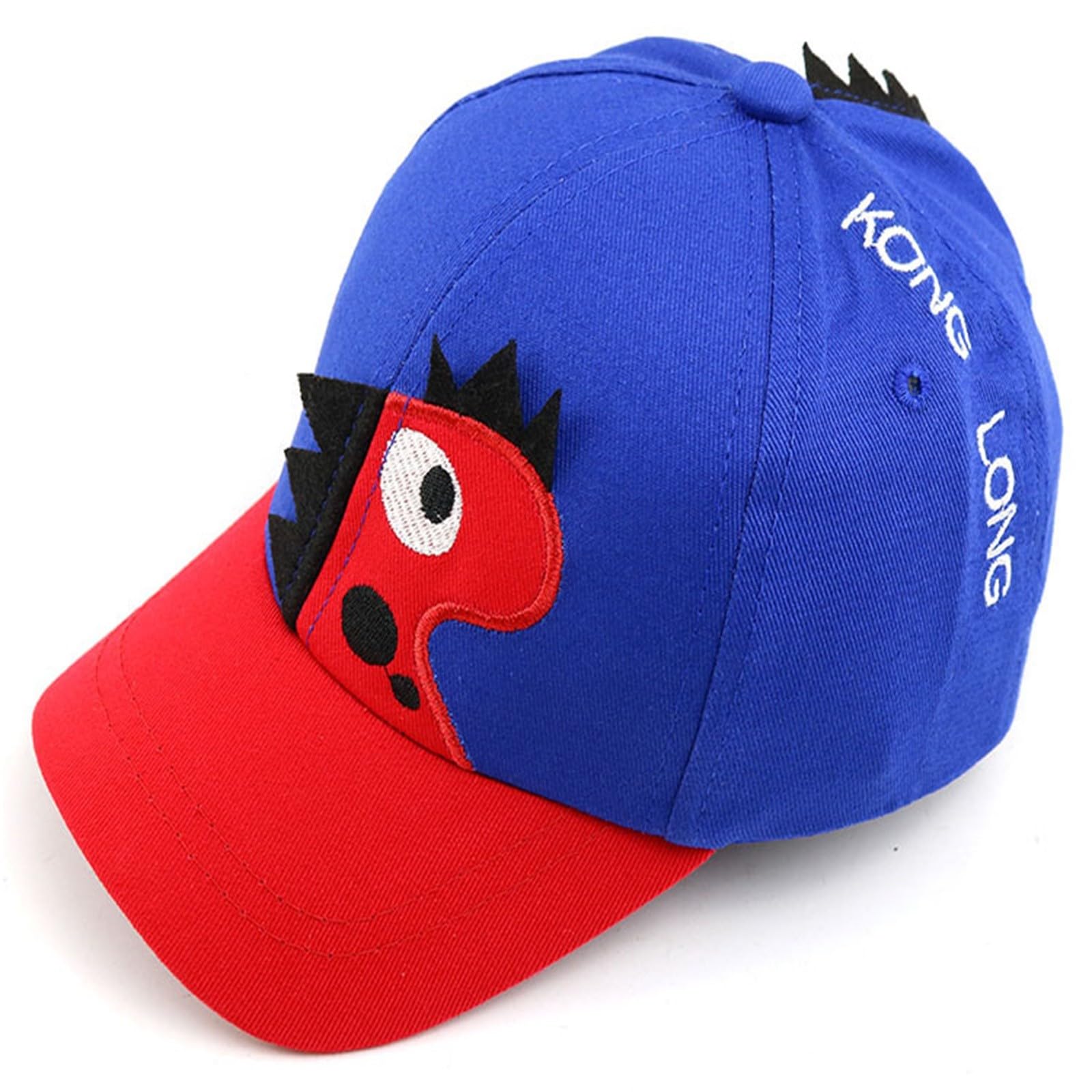 DUHGBNE Gorro de béisbol de algodón con dibujos animados de dinosaurios para niños pequeños, caballos, bufanda para niñas