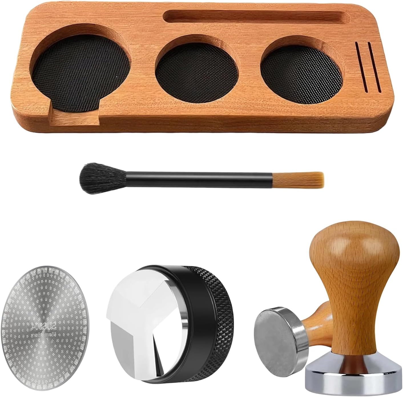 51mm Espresso Coffee Tamper Set Espresso Machine Accessories for Precise and Comfortable Tamping Enduring Espresso Machine Accessories Set