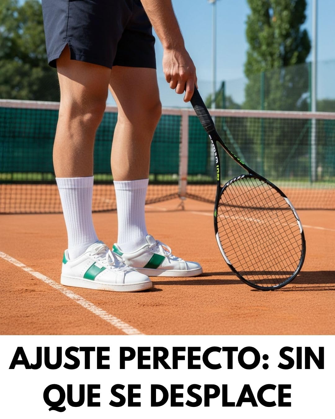 sockenkauf24 10 Pares Calcetines Deporte Hombre Mujer Tenis Algodón Transpirable Acolchado Crew Socks