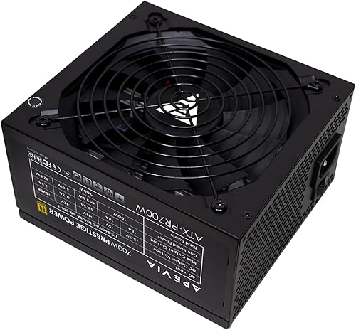 Miniatura 8 de Apevia ATX-PR600W Prestige 600W 80+ Gold certificado, cumplimiento de RoHS, fuente de alimentación activa PFC ATX para juegos