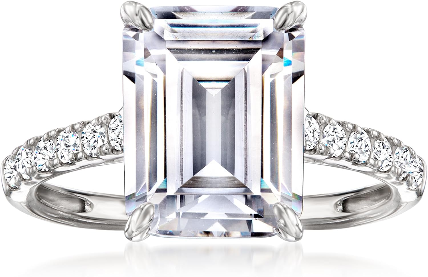 Ross-Simons 6.20 ct. t.w. CZ Ring in Sterling Silver