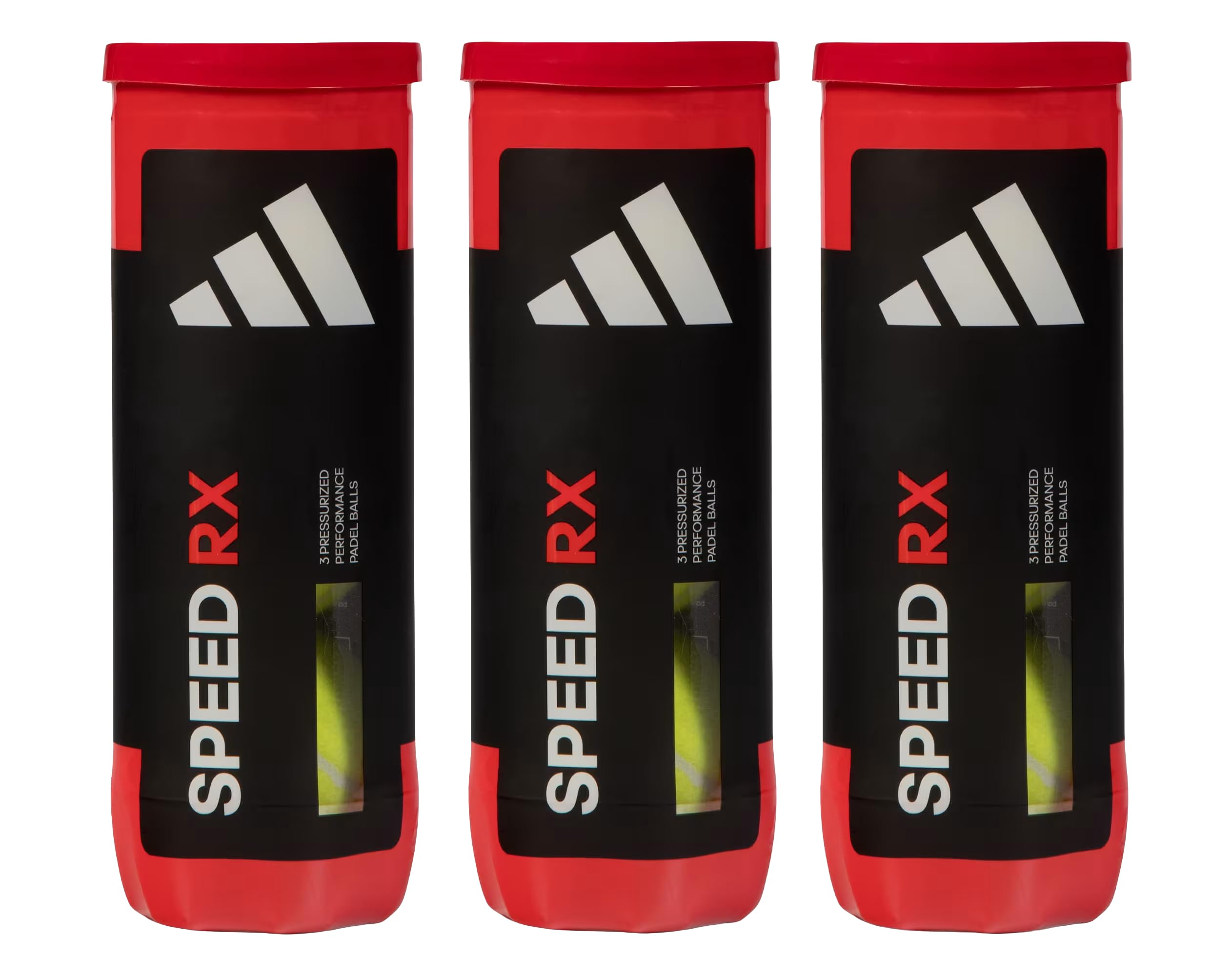 adidas Speed RX Padel Balls 3 Tubes of 3 (9 Balls)