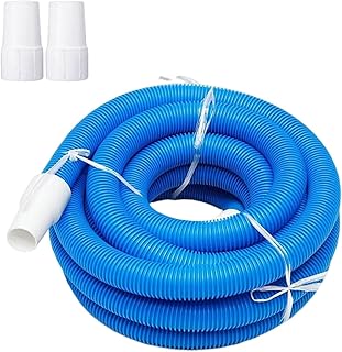 Generic Mangueira de bomba de vácuo para piscina com manguito giratório Conector espiral durável do solo Mangueira de vácuo para piscina para irrigação