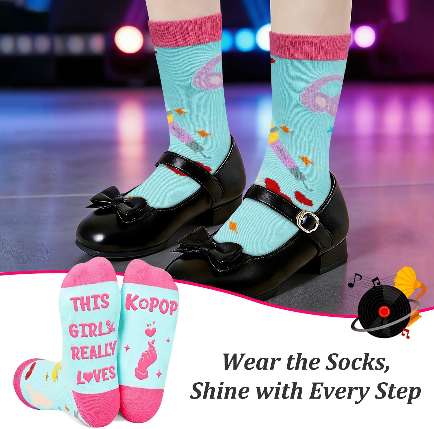 K Pop Merch for Girls, Kpop Socks for Teen Girls image 5