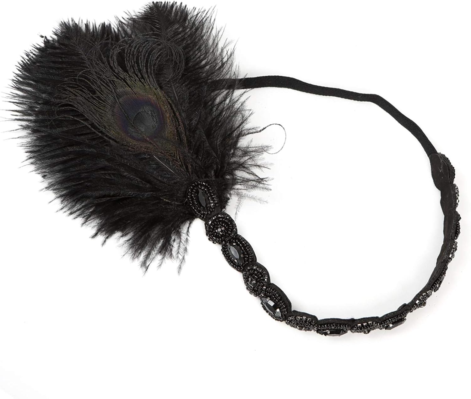 1920s Flapper Headband Roaring 20s Great Gatsby Headpiece for Women headpieces Headband - Image 7