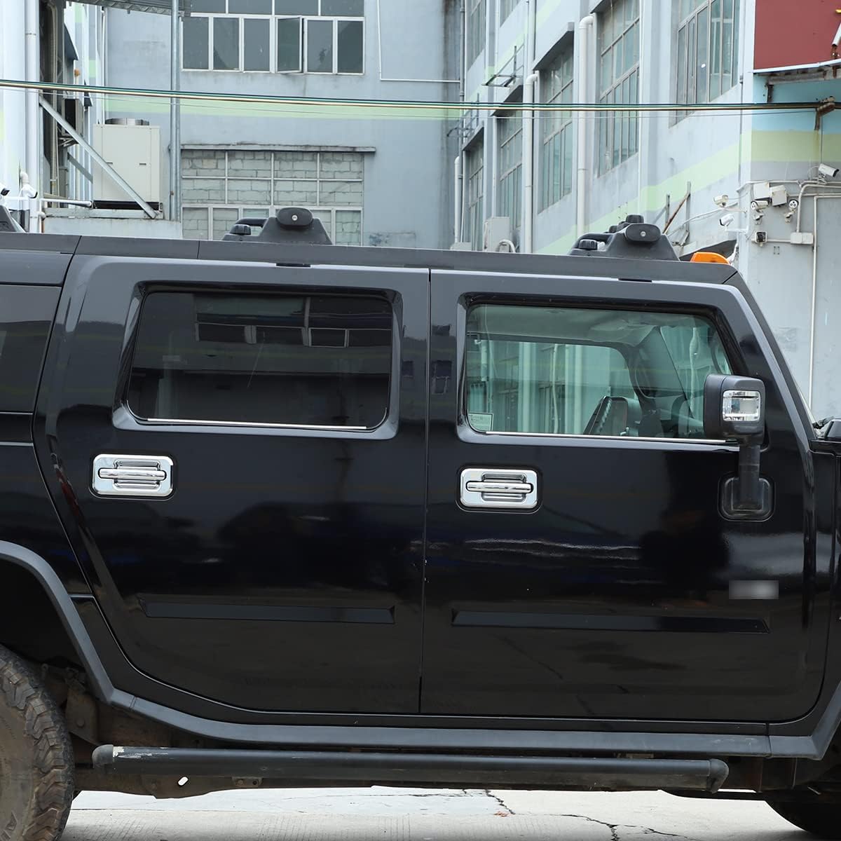 PIUGILH Fit for Hummer H2 2003 2004 2005 2006 2007 2008 2009 Lower Windows Frame Sill Molding Cover Trims Stainless Steel,4PCS