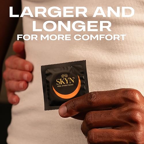 Miniatura 2 de SKYN Elite - Condones lubricados grandes sin látex, 12 unidades, cómodos y suaves, triple probados (paquete de 1)
