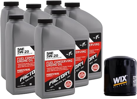 Factory Racing Parts Basic 5W20 Oil Change Kit Compatible with