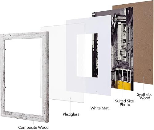 Vista 71 de eletecpro Juego de 10 marcos de fotos de 8 x 10 pulgadas, collage de fotos, decoración de pared, fotos de 5 x 7 con paspartú o de 8 x 10 pulgadas