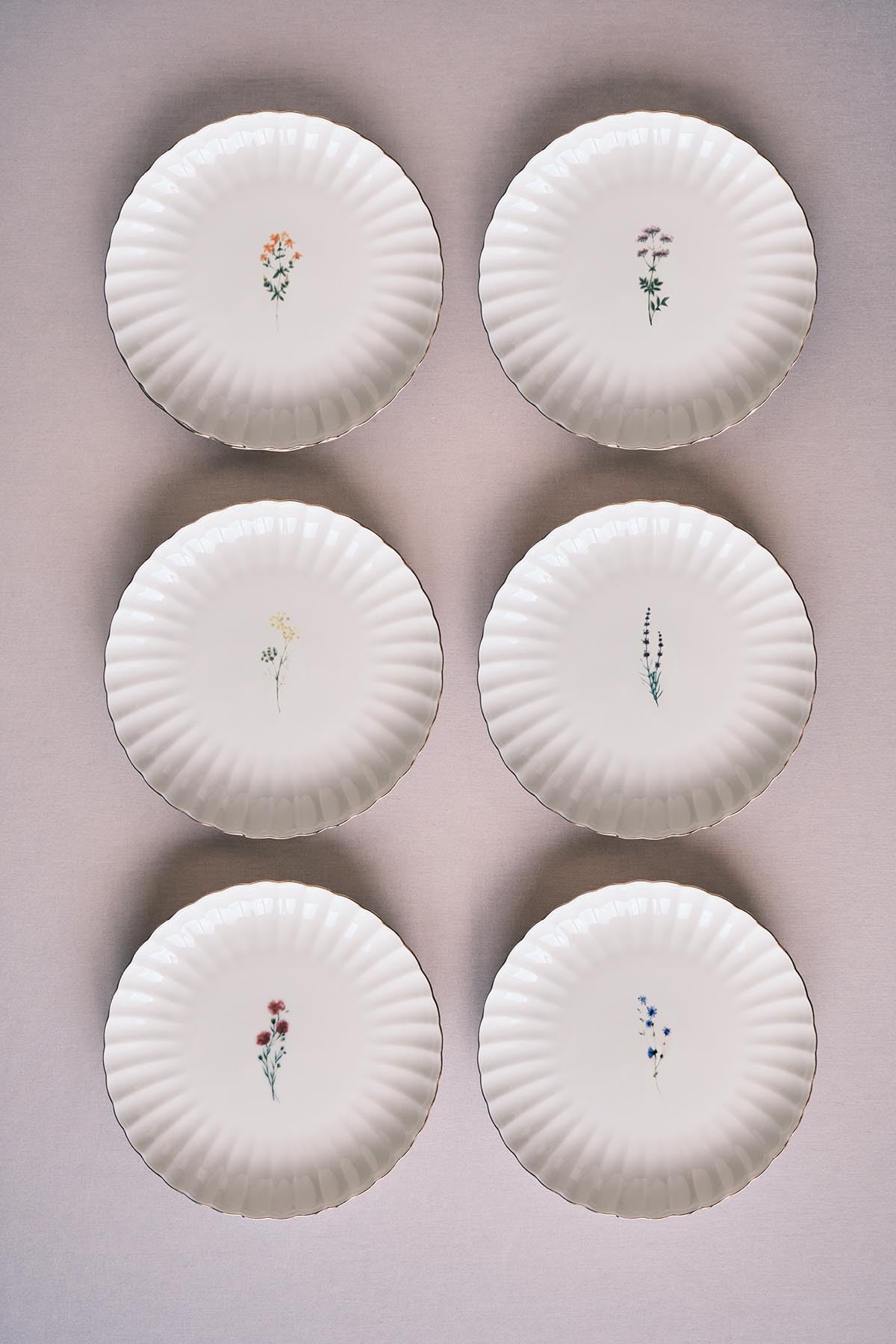Kütahya Porselen Tiny Miny 6 Parça 21 Cm Pasta Takımı