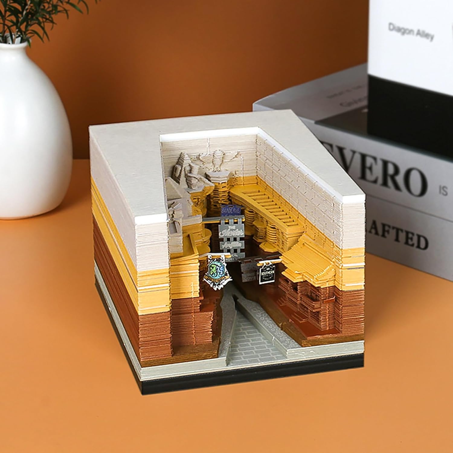 2026 Time Piece Calendar 3D Weekly Calendar Notepad 3D tear away calendar DIY Paper Carving Art Desktop Decoration Gift for Christmas Birthday Anniversaries M