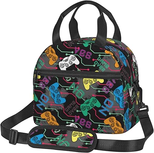 Miniatura 1 de Perinsto Bolsa de almuerzo para mujer negra afroamericana, reutilizable, aislada, con correa de hombro ajustable, para oficina, trabajo, escuela,