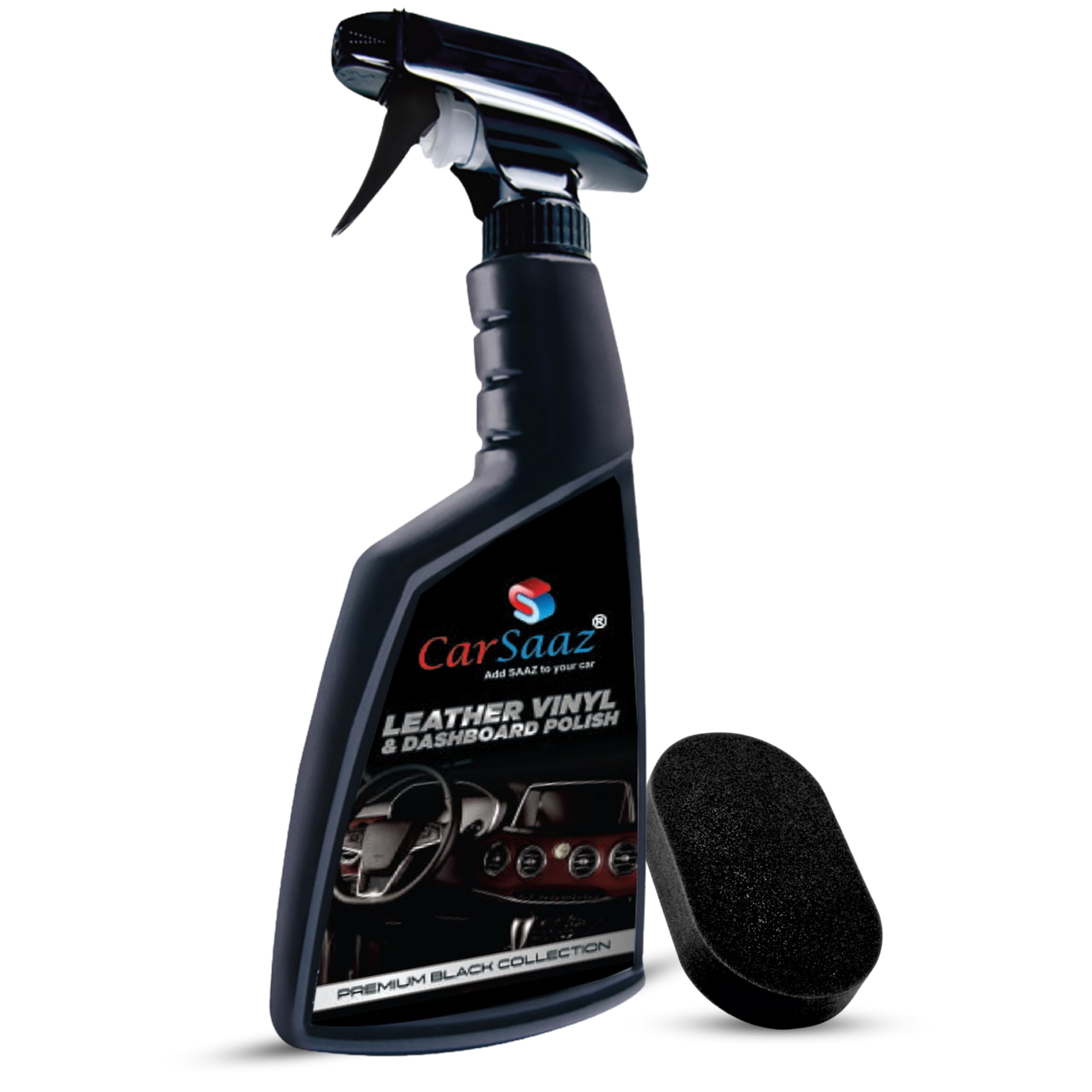 CAR SAAZ Car Dashboard Polish - 380 ML | Car Interior Dashboard, Leather & Vinyl Polish | Perfect Polish for Car Interior, Seats Covers, Door Panels and More | Restore, Shine and Protect