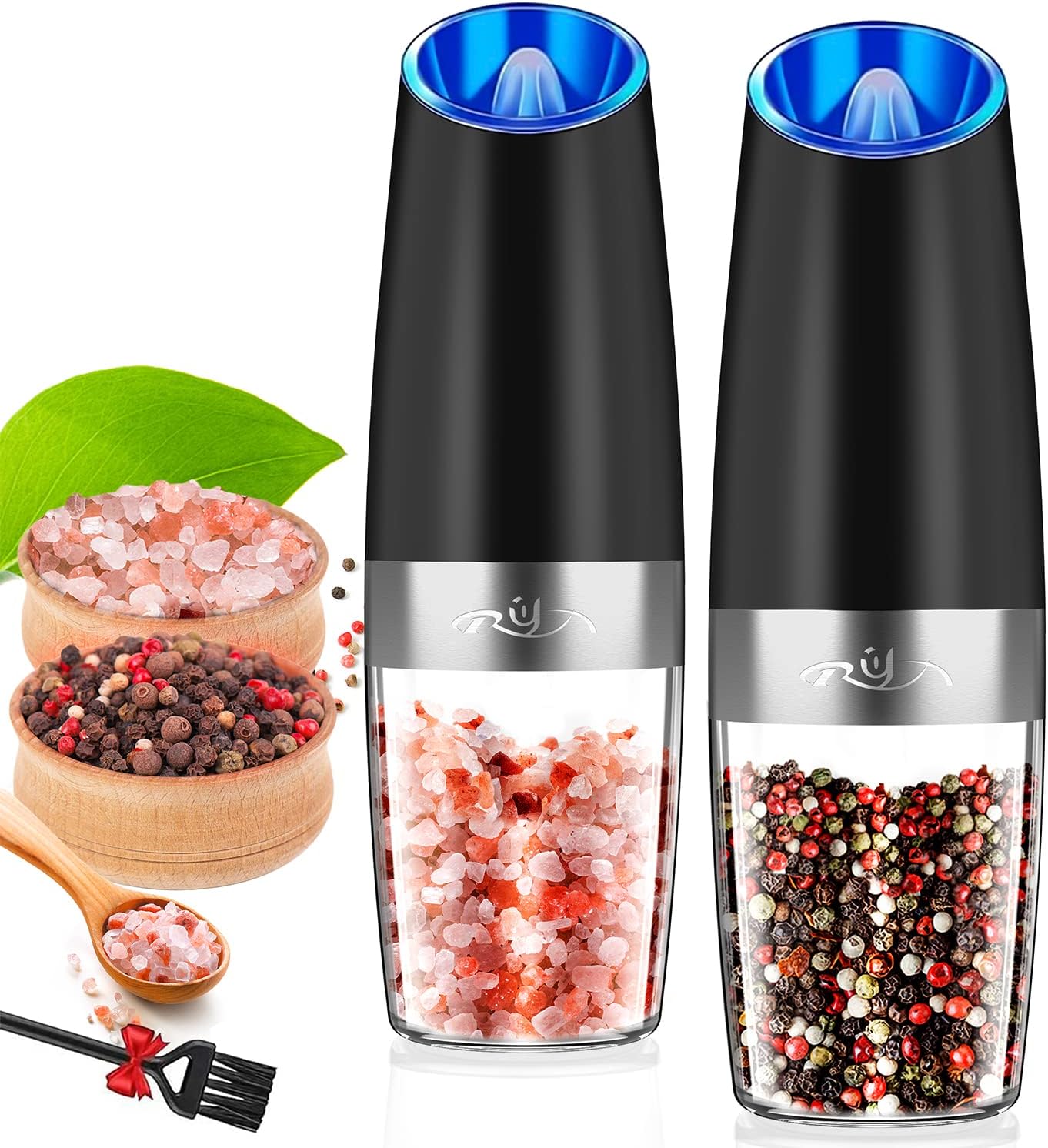 ZIROCC Gravity Electric Salt or Pepper Grinder Automatic
