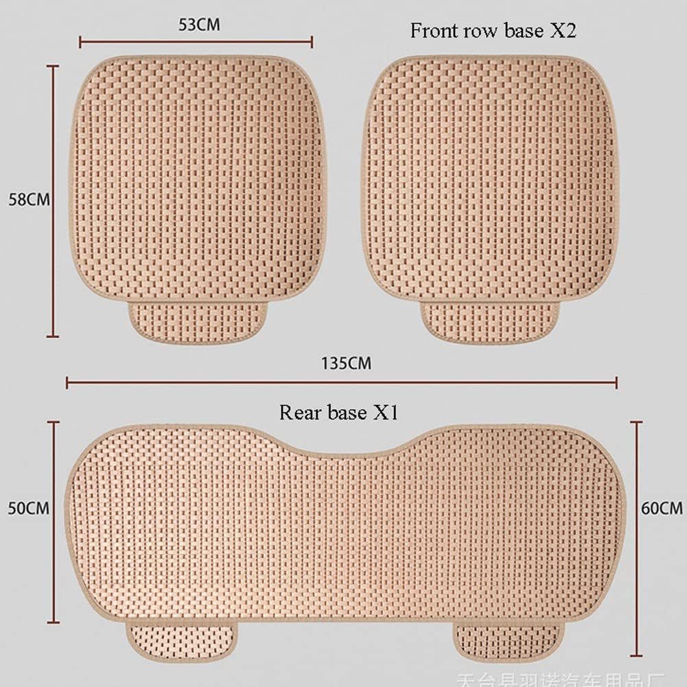 HYQHYX car seat Cushions for Driving Car Seat Cushion with Leather Breathable Seat Cushion Anti-Sweat and Breathable Ice Silk Cushion for Four Seasons Use(Color:1,Size:)