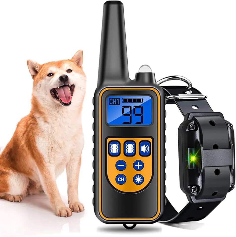 Colar Coleira Treinamento para Pet controle remoto impermeável recarregável eletrônico