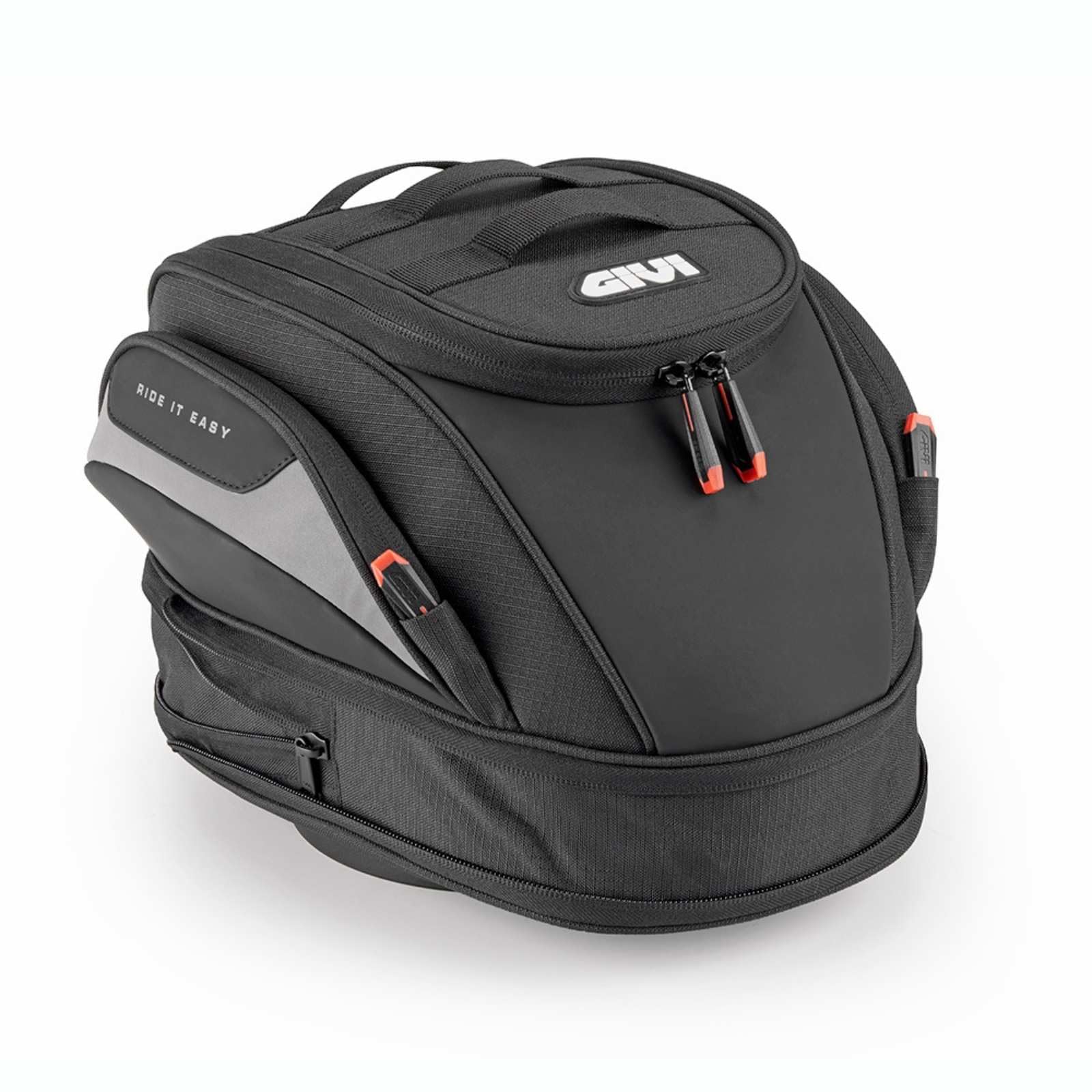 GIVI Tankrucksack EASY03 Tanklock 12-16L erweiterbar mit Regenschutz M.O.L.L.E-System Schwarz