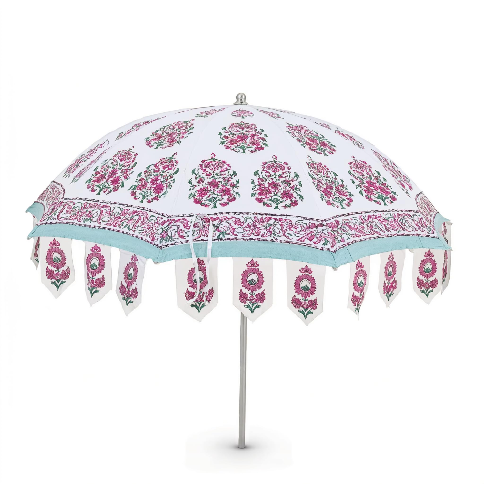 Drumstone 6 Feet Outdoor Patio Umbrella for Garden & Terrace | Large Sun Shade Canopy with Durable Frame | Outdoor Umbrella for Balcony, Lawn, Patio, Poolside & Relaxation Areas-image-10