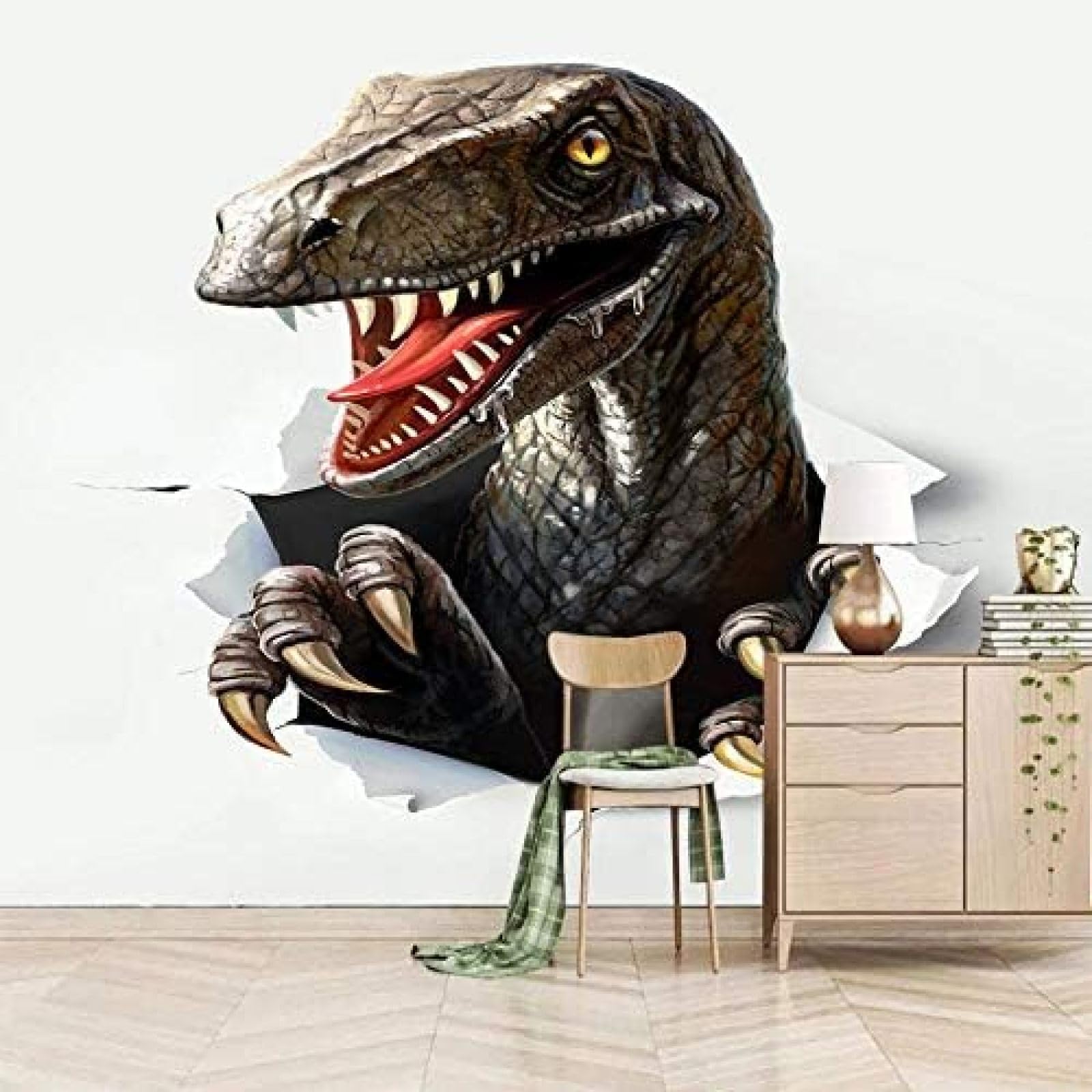 Papier peint 3D intissé dinosaures pour transformer la chambre d'enfant en univers ludique
