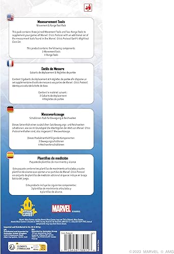 Miniatura 3 de Marvel: Crisis Protocol - Herramienta de movimiento y rango de herramientas de alcance, herramientas actualizadas para mediciones precisas. Juego de
