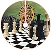 Christmas Tree Skirt- World of Chess Game Xmas Tree Mat for New Year Holiday Party Festive Decor Ornaments