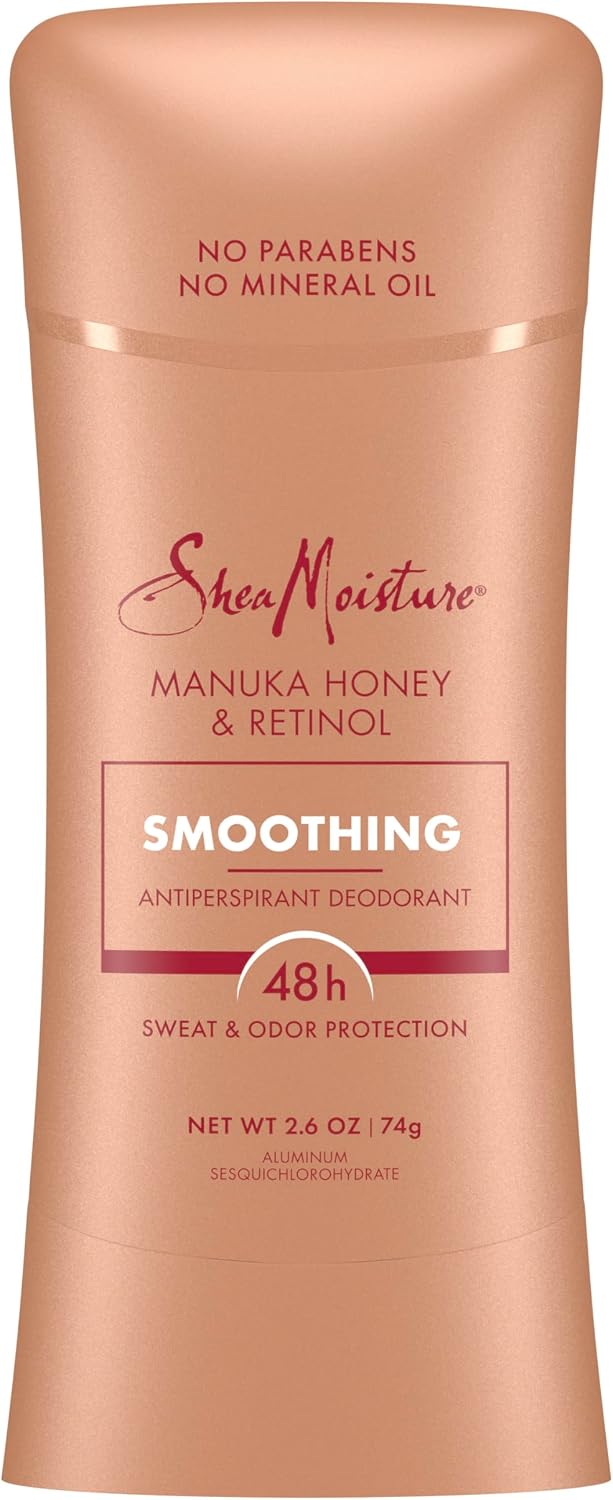 Shea Moisture Manuka Honey & Retinol Smoothing Antiperspirant Stick Deodorant 74Gr