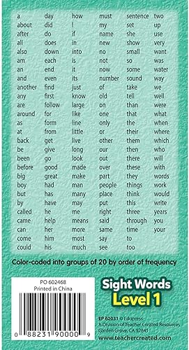 Miniatura 4 de Tarjetas Flash Edupress Sight Words - Nivel 1