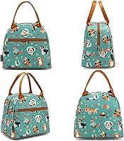 Vista 5 de Bolsa de almuerzo aislada FlowFly - Bolsa de asas organizadora para mujeres/hombres, perro