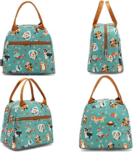 Miniatura 5 de Bolsa de almuerzo aislada FlowFly - Bolsa de asas organizadora para mujereshombres, perro