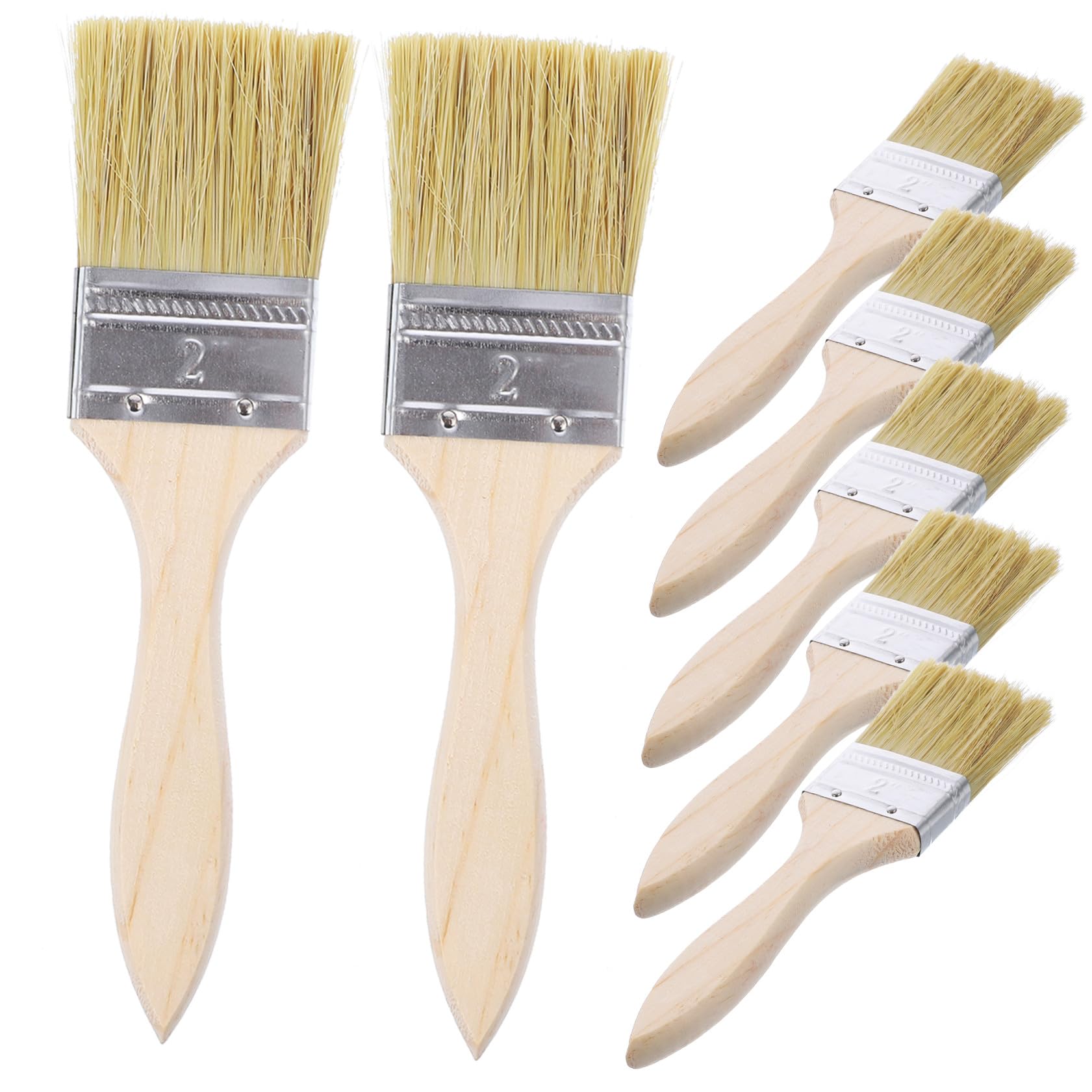 Pack de 23 pinceles de cerdas de alta precisión con mango de madera ergonómico