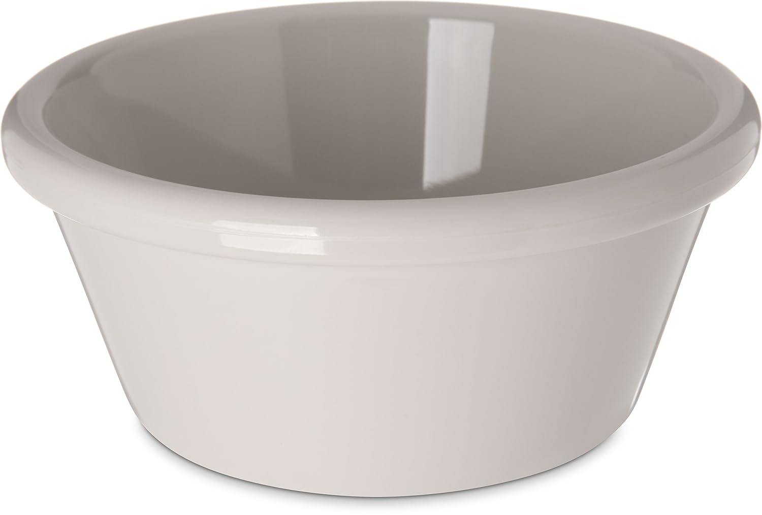 Carlisle FoodService – 6 oz SAN Smooth Ramekins Sauce Bowls, Durable, Heat-Resistant, Stackable Condiment Cups, Ideal for Sauces, Dips, and Dressings, Bone