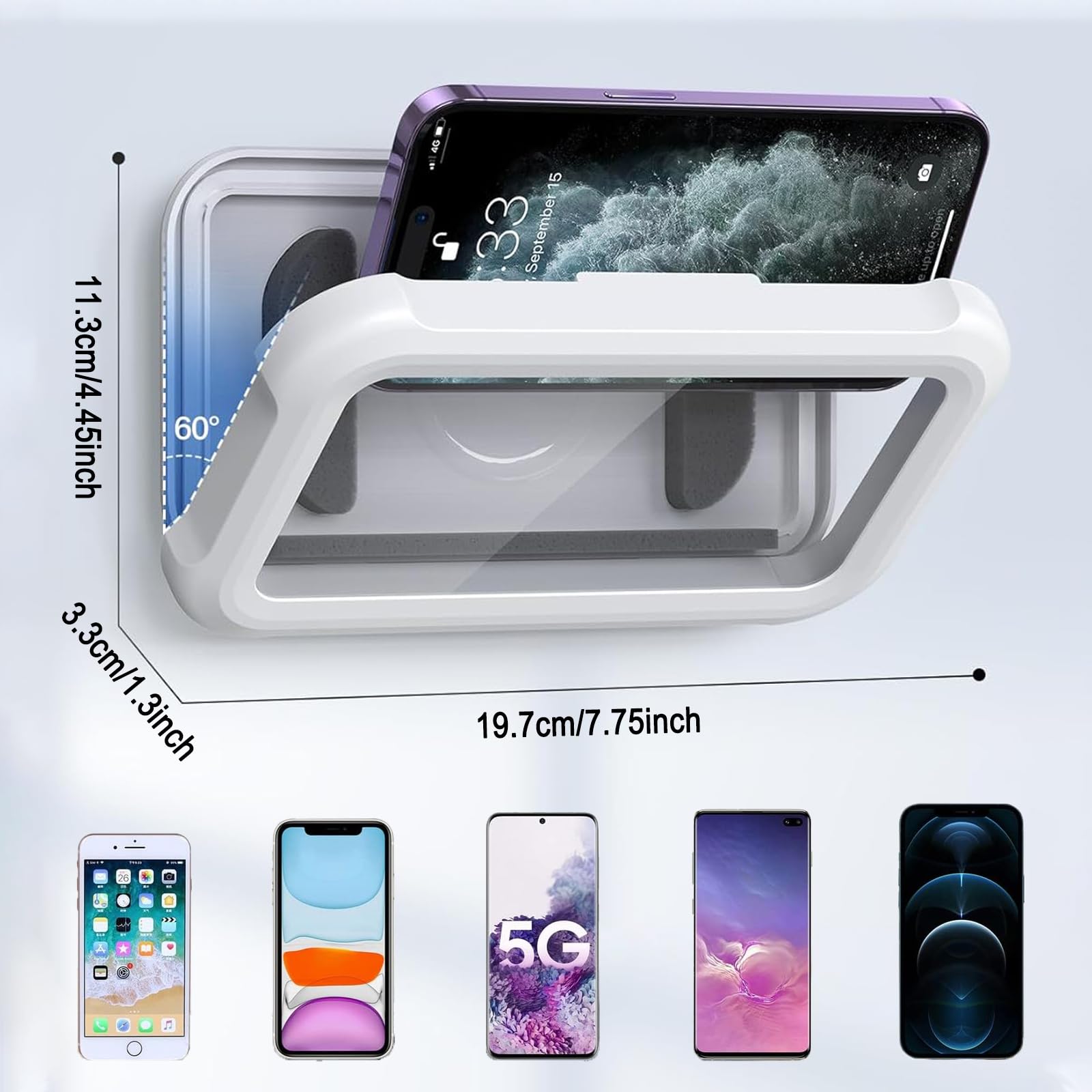 Supporto Doccia Per Telefono Impermeabile - Custodia Con Touch Screen E Anti-Appannamento - Foto 11