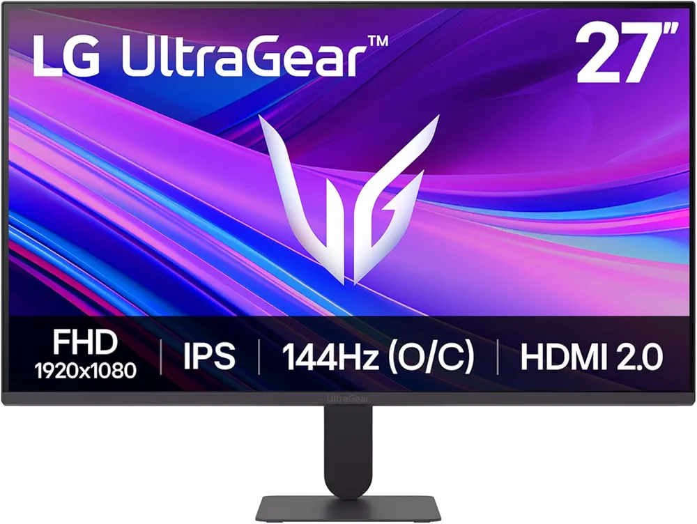 LG Ultragear™ 27G411A-B.AEU Ecran PC Gaming 27" - Dalle IPS résolution FHD (1920x1080), 5ms GtG 144Hz, HDR 10, sRGB 99% (CIE1931), AMD FreeSync, inclinable, DisplayPort 1.4, HDMI 2.0