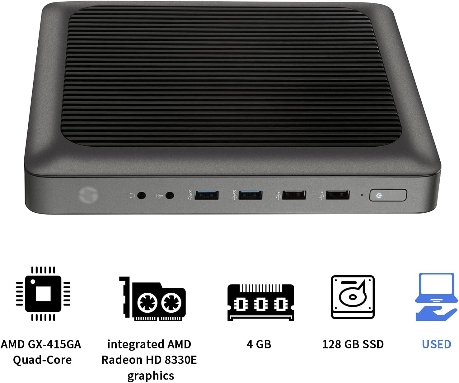 70% оƒƒ Dіѕсоunt Used Mini Tower Computer T620 KJD Professional Business Office Desktop with AMD GX-415GA Quad-Core Processor 4GB Ram 128GB SSD Small Slim Mid PC with Activated Windows 10 Included Charger