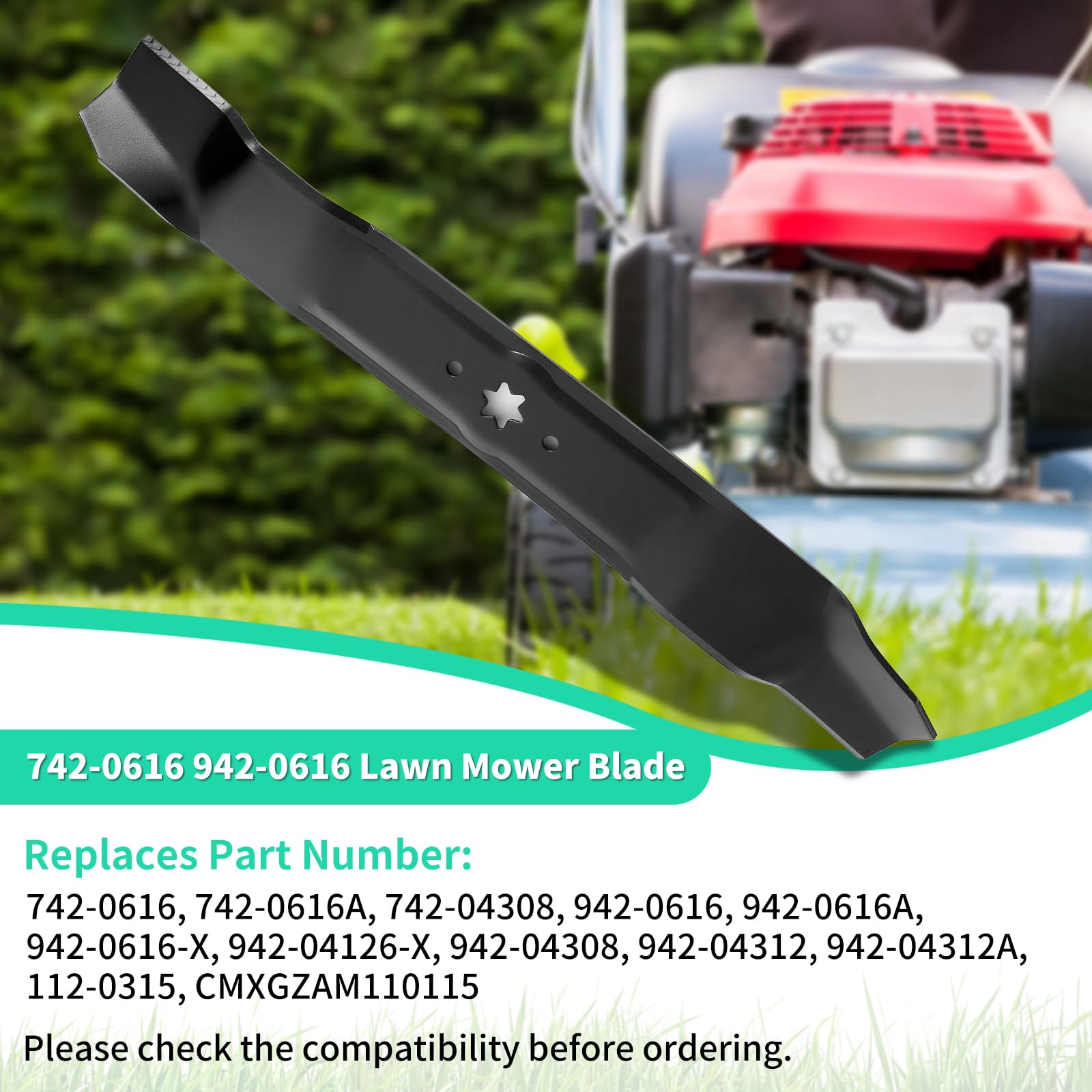 Cuchillas de cortacésped 742-0616A para cortacésped Cub Cad et de 42 pulgadas, 942-04308 cuchillas para cortacésped Crafts Man T Roy Bilt MT D de 42 pulgadas, sustituye a 742-04308, 942-0616,