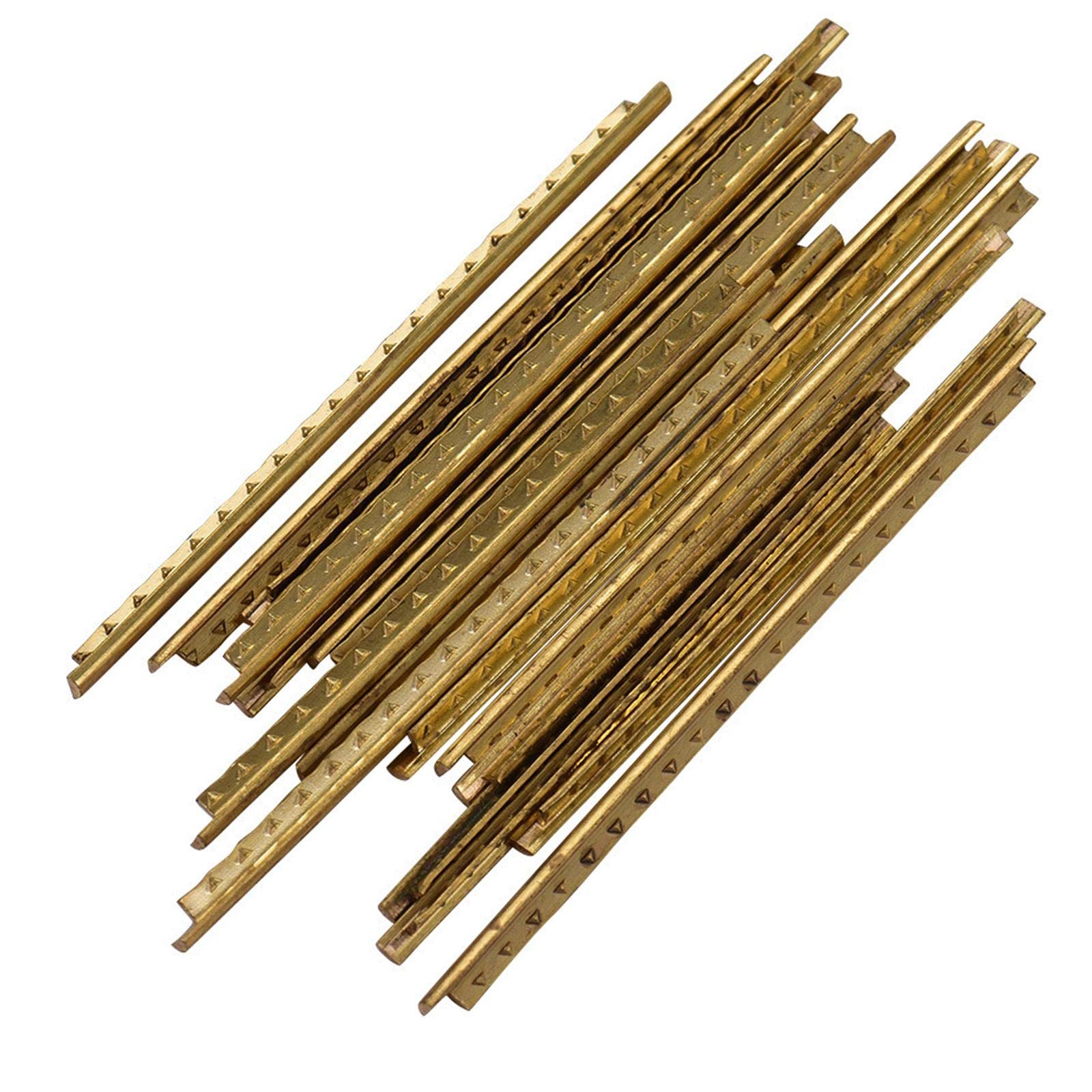 20x Guitar Wires, Fretwire, High Tensile Brass, for DIY Acoustic Guitar Luthier Accessories Players, 20 Frets