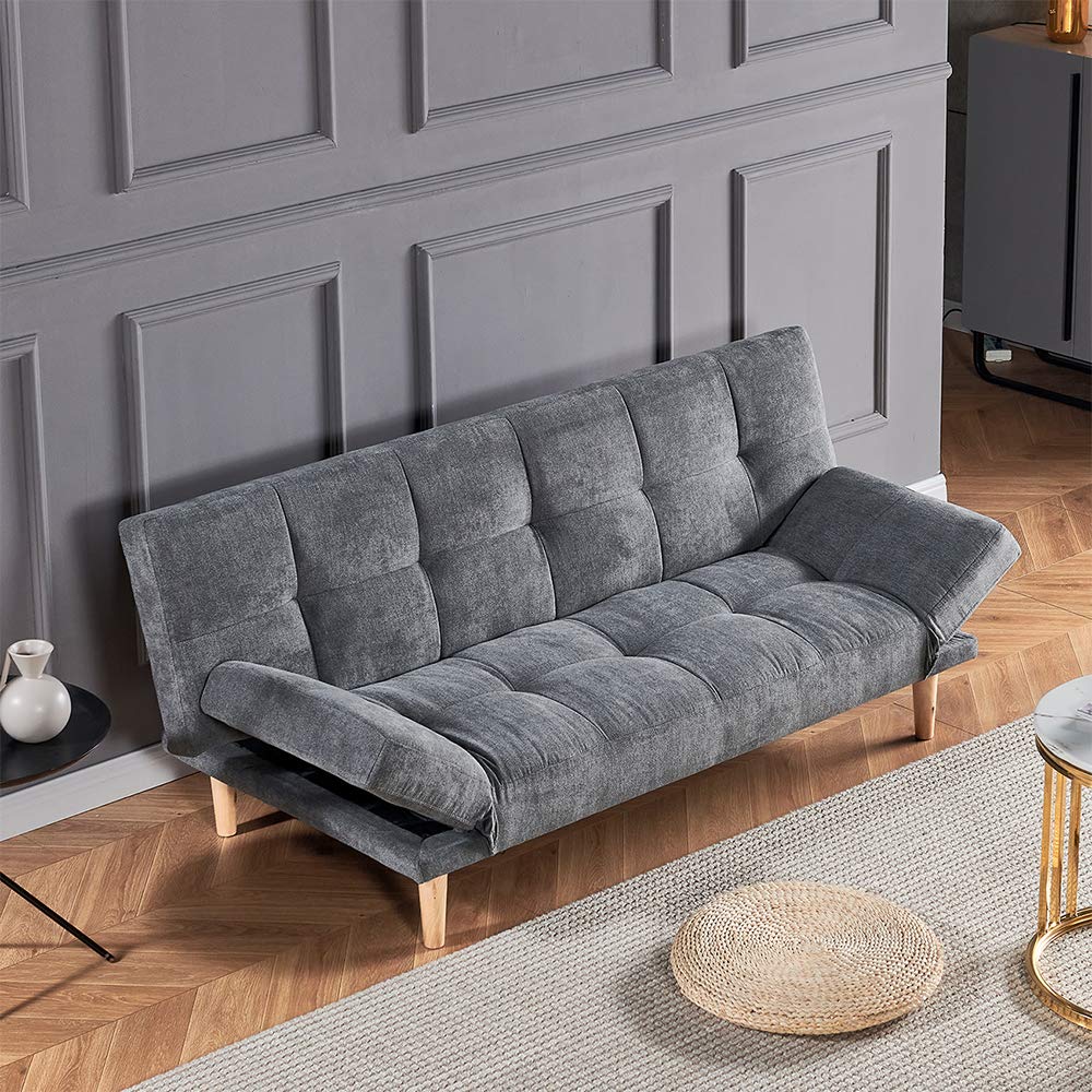 Buy Homesailing EU 3 Seater linen Fabric Foldable Sofa Bed Settee Bed