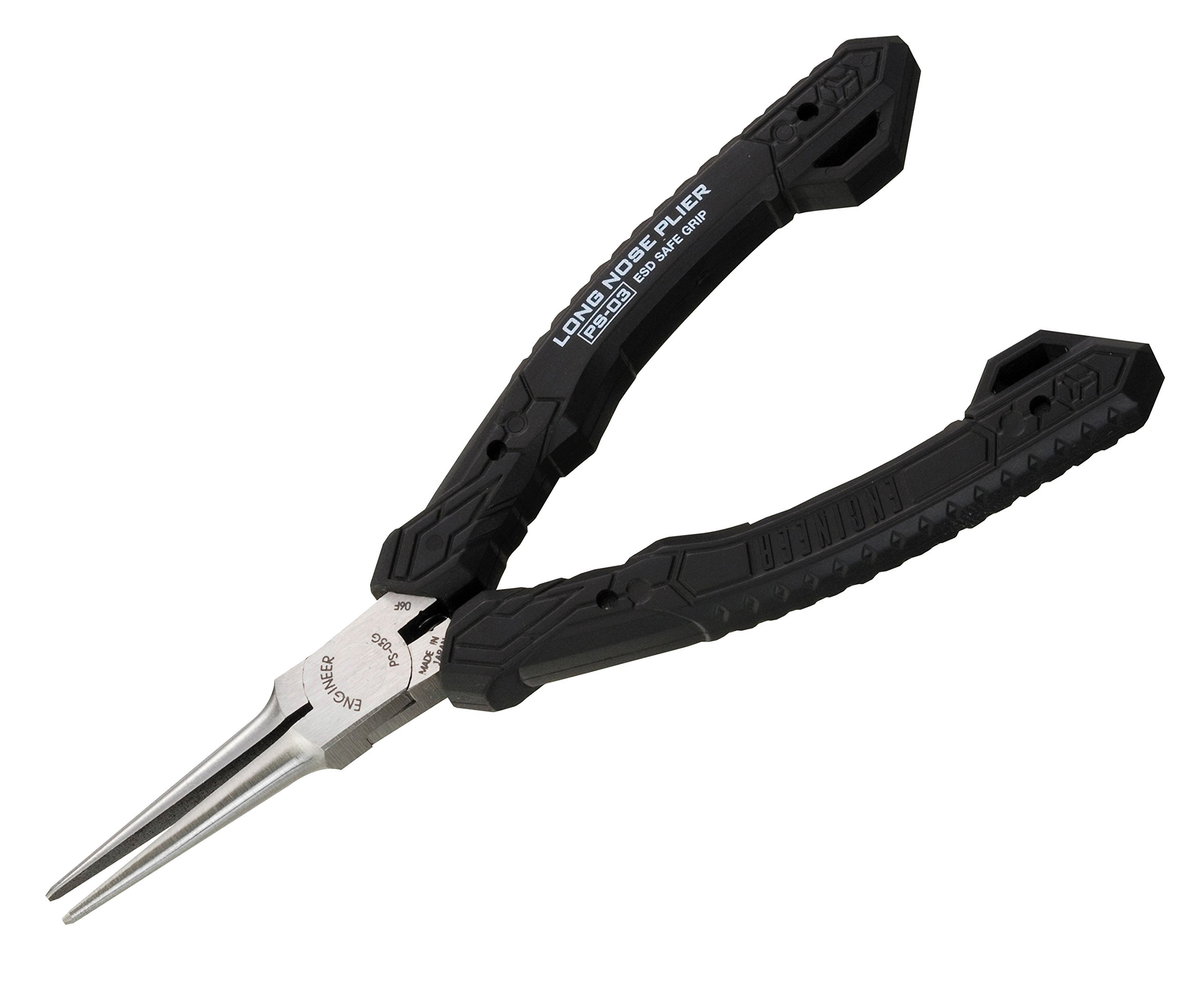 Engineer PS-03 Miniature Needle Nose Pliers Elastomer Grip Japan Made