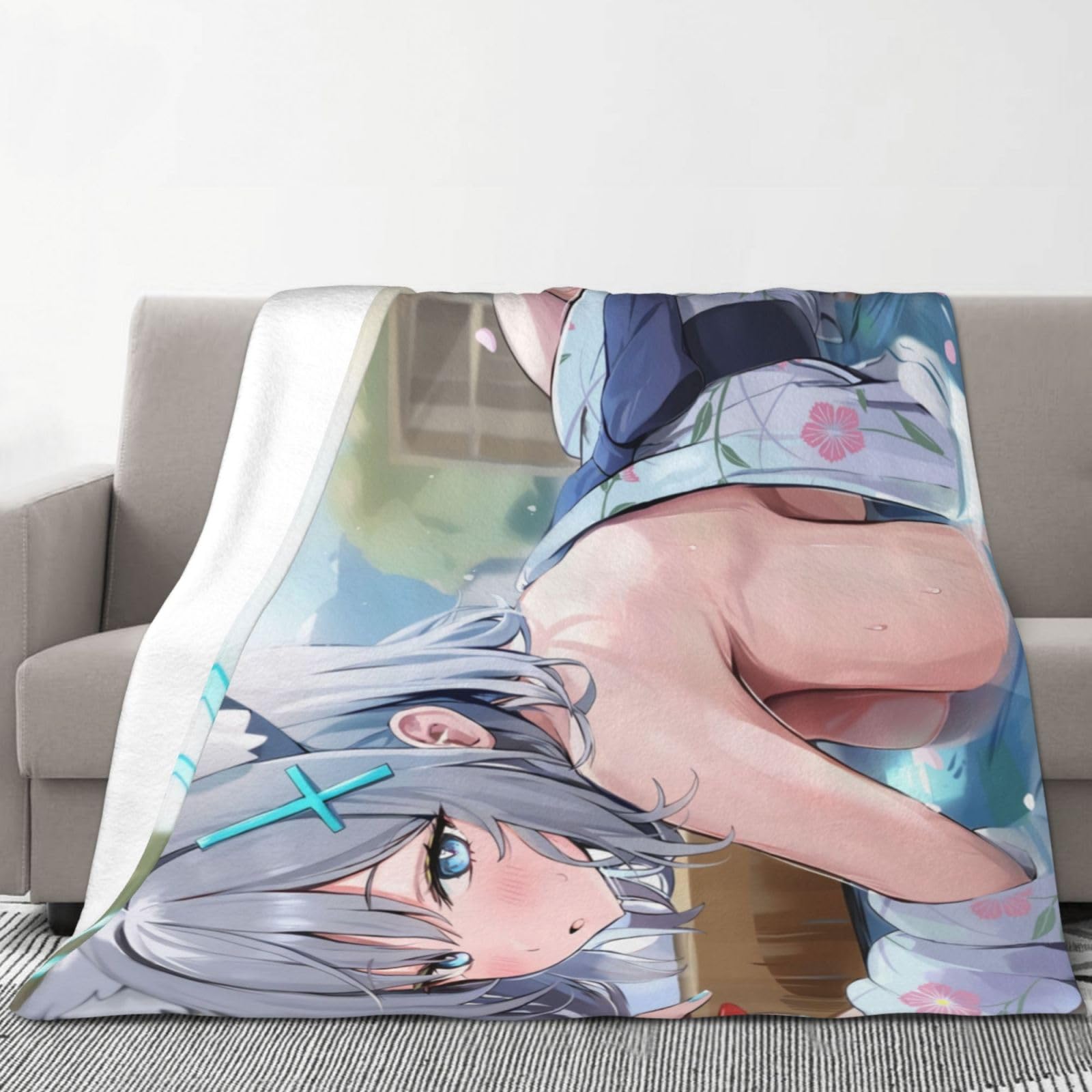毛布 ブルーアーカイブ 砂狼シロコ ブランケット フランネル 大判 軽量 静電気防止 エアコン対策 ふわふわ 肌に優しい 多機能 膝掛け ひざ掛け おしゃれ 人気 アニメ お誕生日 母の日 四季適用 178*203cm
